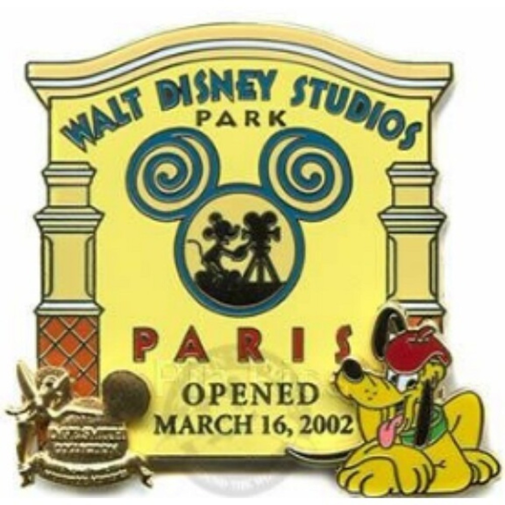 Disney Pin Walt Studios Paris Opening 2002 Pluto Tinker Bell LE 2000 Dave Smith